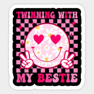 Twinning With My Bestie Matching Best Friend BFF Twins Day Sticker